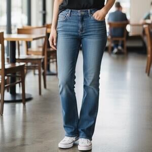 GAP Women's Low Rise Flare Stretch Jeans - Classic Blue